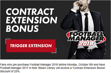 Football Manager 2018 Contract Extension Bonus
