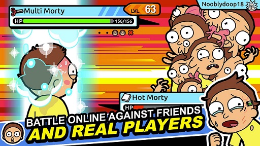 Pocket Mortys Battle Against Real Players